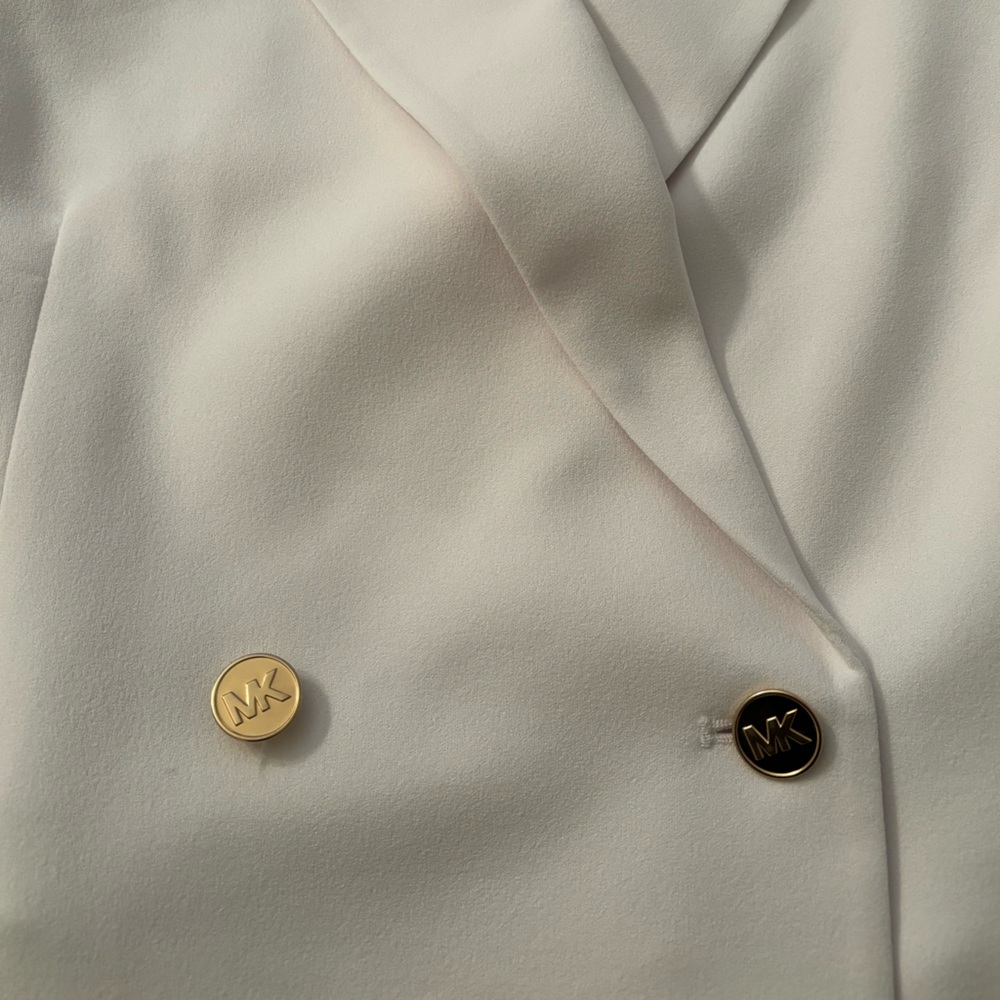 MICHAEL KORS Brand New Bright White Blazer NWT size M - Picture 3 of 5
